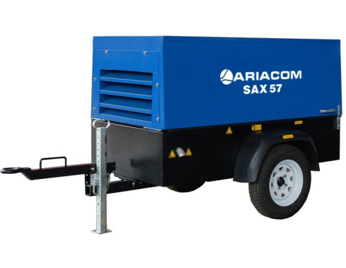 Дизельный винтовой компрессор ARIACOM SAX 57 K с доохладителем (на шасси)