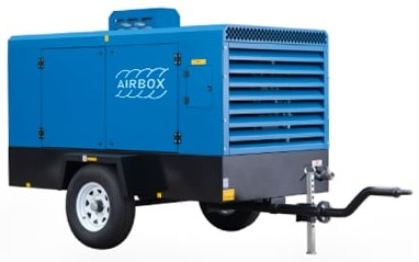 Винтовой компрессор AIRBOX ADS 530-15 (с влагоотделителем и зимним пакетом до -25С) (на шасси)